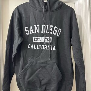 Black Collegiate Style San Diego Sweatshirt